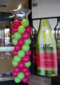 Balloon column - draws attention to feature brand